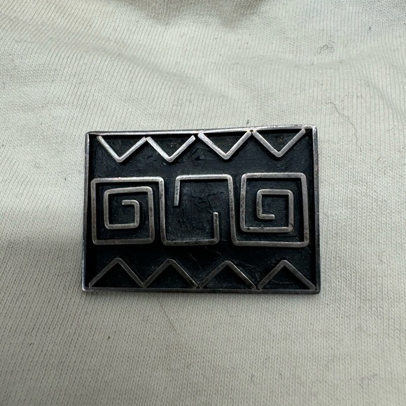 Vintage Taxco Zebra Brooch Sterling Silver Horse Pin main image 0
